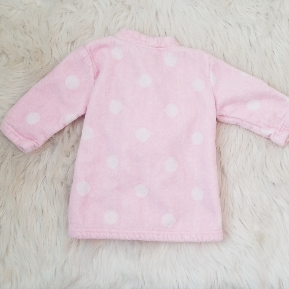 CARTERS Baby Girl Pink Bathrobe (0-9 Months) - Picture 2 of 7